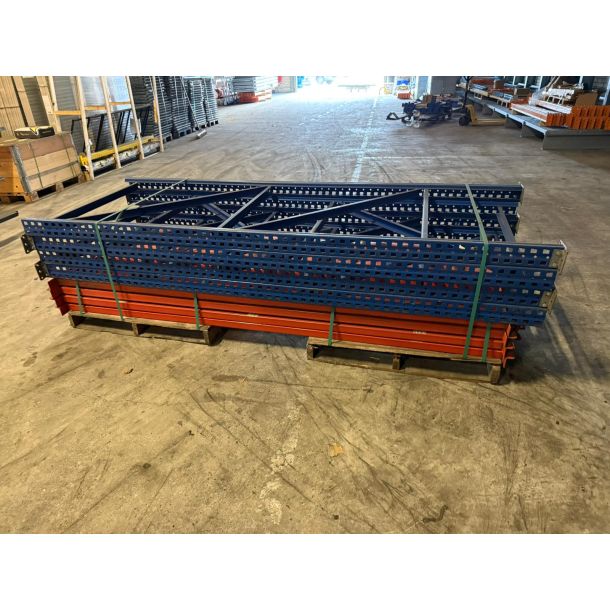 META palletstelling - partij 4 staanders + 24 liggers - gebruikt