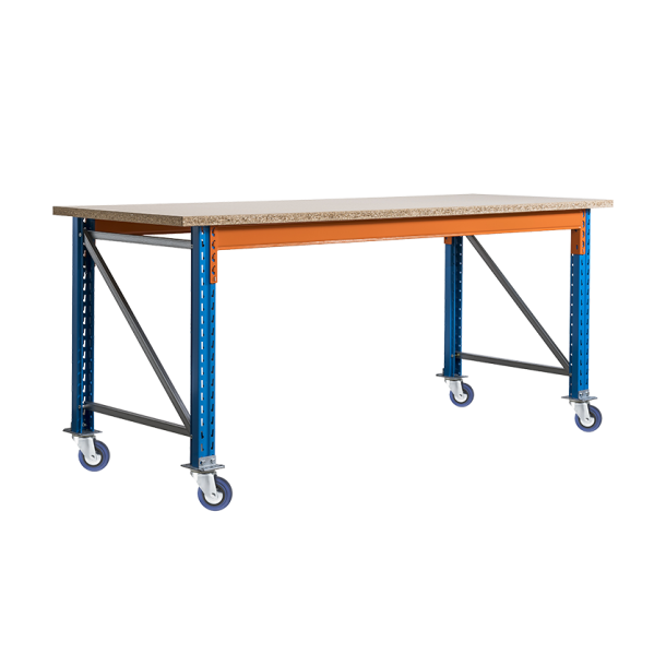 Stow werkbank op wielen met rem 2700 x 950 x 1000 mm (bxdxh) incl. topblad
