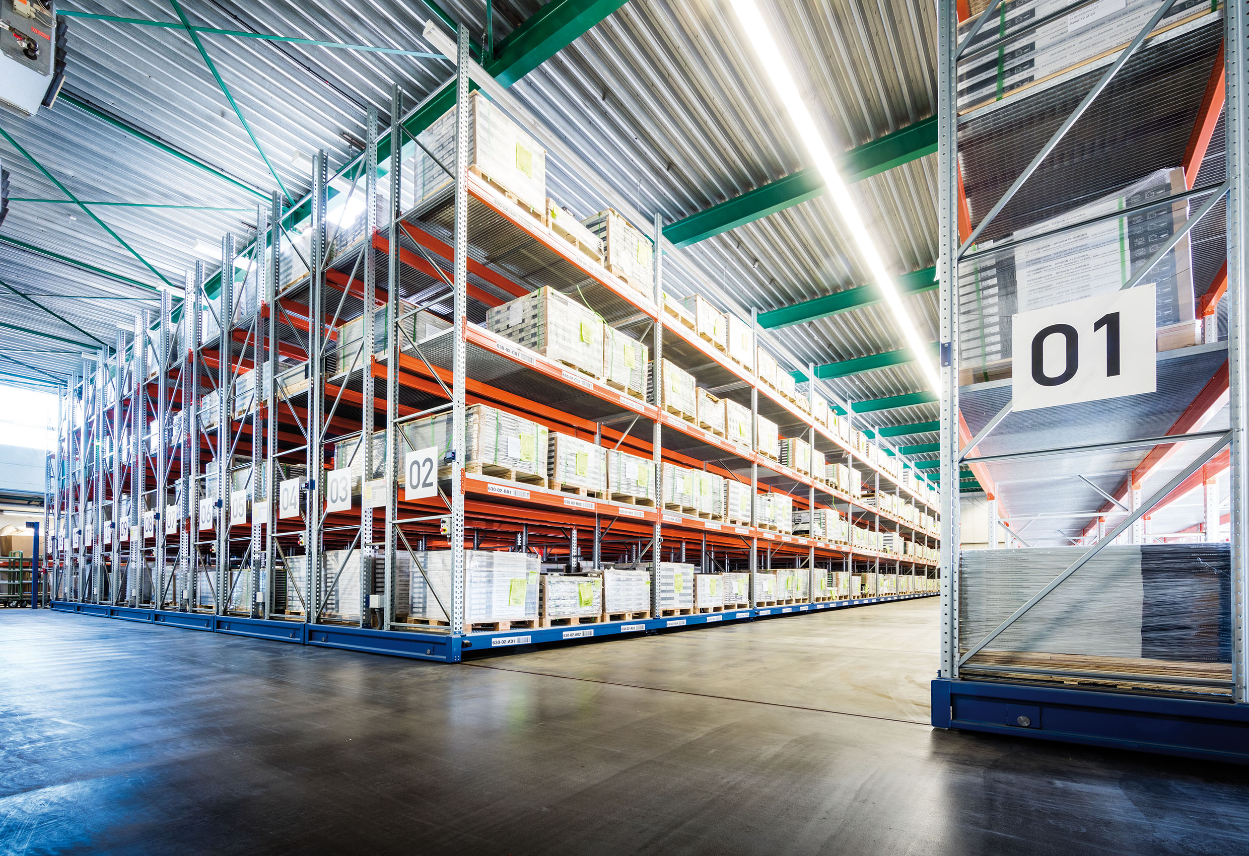 Magazijnstelling samenstellen 