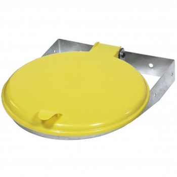 Afvalzak-wandklem 70-120 liter geel deksel